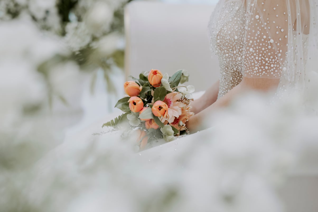 Bride Waiting for the Wedding to Start